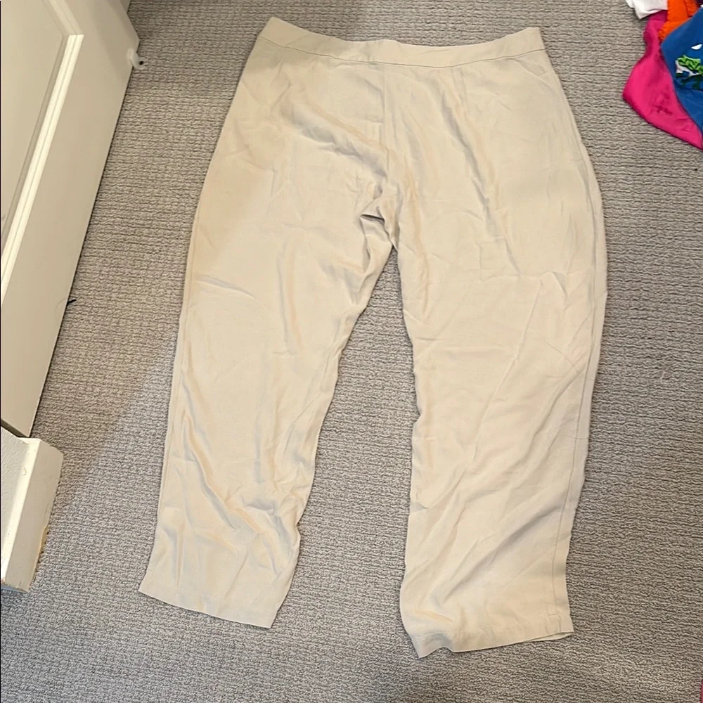 Eileen Fisher Beige Casual Pants - Picture 2 of 4